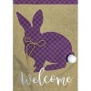 Cottontail Rabbit Spring Burlap House Flag Easter 28" x 40" Briarwood Lane - 3 of 4