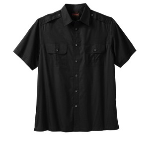 Boulder Creek by KingSize Men's Big & Tall Short-Sleeve Pilot Shirt - 1 of 4