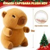 TITQWOP Christmas Capybara Plush with 9 Pcs Clothes & Accessories,Christmas Stuffed Animals,Cute Plush Toys,Birthday Gifts&Dress Up Cute Plushies - 3 of 4