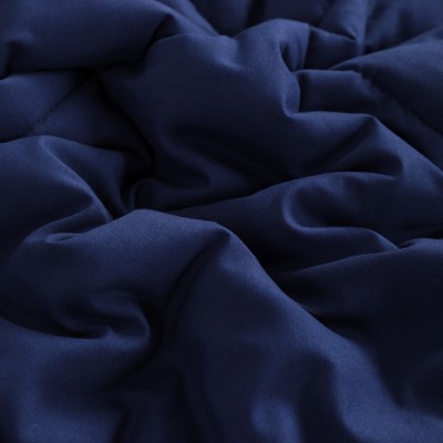 Aeelleea Queen Down Alternative Comforter Duvet Insert, All Season Reversible Quilted Bedding with Corner Tabs, Breathable, Ultra-Soft,Navy Blue — фото 5