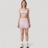 Anna-Kaci Women's Scoop Neck Crop Top with Wide Shoulder Straps and Soft Stretch Fabric for Low to Medium Impact - 4 of 4