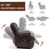 FONTOI Medium Size Accent Chair with Side Pocket&Footrest, Recliner Chair with Comfortable Arms and Back, Antique brown, 39.76"*42.51"*36.22" - 4 of 4