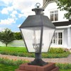 Livex Lighting Mansfield 4 - Light Post Light in  Charcoal - 3 of 4