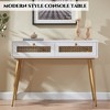 Probe Hues Heavy-Duty Entryway Console Table - 2 Drawers & Metal Shelf Organizer - 2 of 4