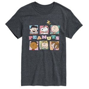 Men's - Peanuts - Boxes Snoopy And Friends Short Sleeve Graphic T-Shirt - 1 of 4