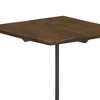 Mango Wood Square Accent Table with Gunmetal Tripod Legs and Industrial Design for Living Room - 4 of 4
