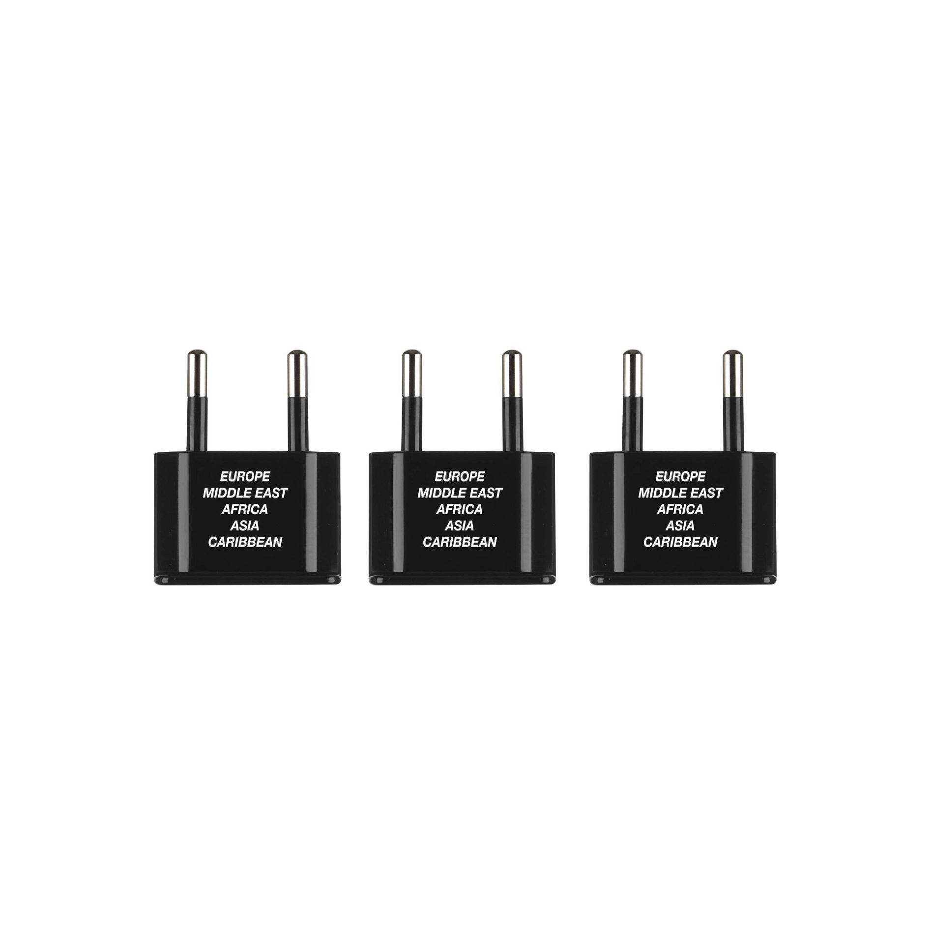 Travel Smart by Conair Continental Adapter Plug Set - 3pk: for International Travel