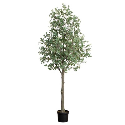 Nearly Natural 12-ft Artificial  Eucalyptus Tree