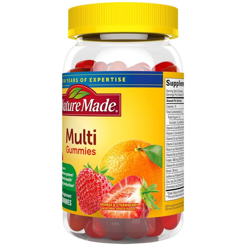 Nature Made Multivitamin Gummies - Orange, Cherry &#38; Mixed Berry - 150ct, 6 of 9