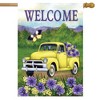 Briarwood Lane Spring House Flag 40x28 For Outdoor Yellow Pickup Truck For Spring House Flag - 2 of 4
