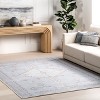 Nuloom Aelwen Medallion 5x8 Machine Washable Indoor Area Rug for Living Room Bedroom Dining Room Kitchen, Light Grey - 2 of 4