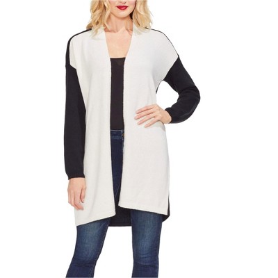 Vince Camuto Womens Colorblocked Cardigan Sweater