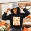 Simply Sage Market Fall Vibes Checked Pumpkins Sweatshirt - 2 of 4