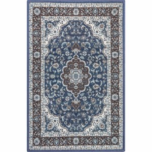 Well Woven Kings Court Gene Non-Slip Oriental Medallion Area Rug - Entryway, Kitchen & Laundry Room -Machine-Washable, Low Looped Pile - 1 of 4