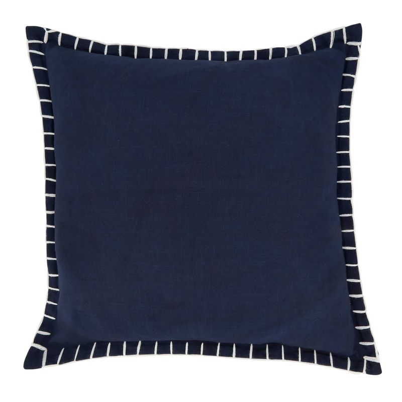 20"x20" Oversize Minimalist Chic Chunky Whip Stitch Square Throw Pillow Cover - Saro Lifestyle, 1 of 5