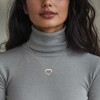 Ross-Simons 0.50 ct. t.w. Baguette Diamond Heart Necklace in Sterling Silver Size 18 - 2 of 3