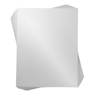 Best Paper Greetings 96-Pack Metallic Shimmer Paper Sheet for Crafting, 8.5" x 11" White