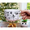 Silver Buffalo Disney The Nightmare Before Christmas Scary Citizens Ceramic Soup Mug With Lid - 3 of 4