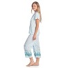 Casual Nights Women's Short Sleeve Floral Capri Pajama Set - 4 of 4