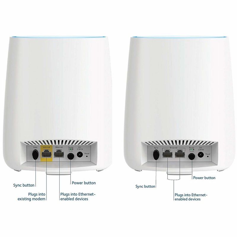 NETGEAR RBK53-100NAR Orbi AC3000 Tri-band WiFi Router - Certified Refurbished, 3 of 8