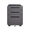 Runesay Mobile File Cabinet 3 Drawer, Under Desk Office, Versatile Storage Cabinet - 2 of 4