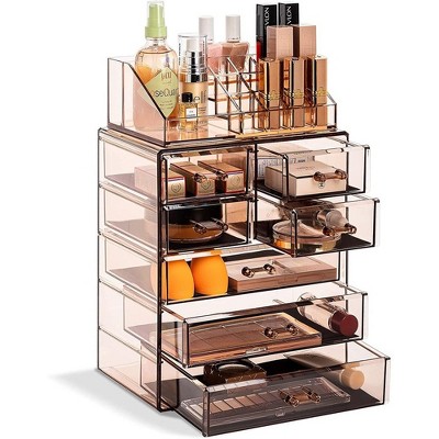 Sorbus Clear Acrylic Drawer Organizer Bins - For Makeup, Jewelry, And More-  5 Pc : Target