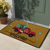 1 PCS of Christmas letter printed door mat with different sizes, absorbent, anti slip, wear-resistant decorative door mat suitable for doorways - 2 of 4