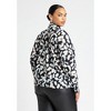 ELOQUII Women's Plus Size Dramatic Neck- Tie Blouse - 20, Floral Brush Stroke - 3 of 4