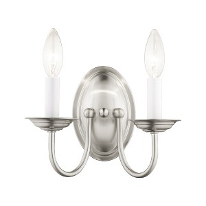 Livex Lighting Home Basics 2 - Light Wall Light in  Brushed Nickel - 1 of 2