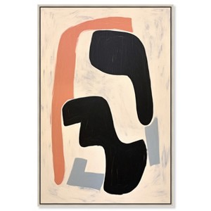 Art Remedy Modern Earbuds II Contemporary Shapes Abstract Wall Art Framed - 1 of 4