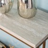 Brexlyn Faux Stone Console Table - CM0063 - Champagne - SEI - 3 of 4