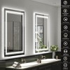 JUJABU Frameless Smart Bathroom Mirror – Touchscreen with Adjustable Lighting - 2 of 4