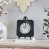 Set of 3 Metal Clocks with Ring Top - Olivia & May: Silent, Vintage Parisian Decor, Tabletop Display - 2 of 4
