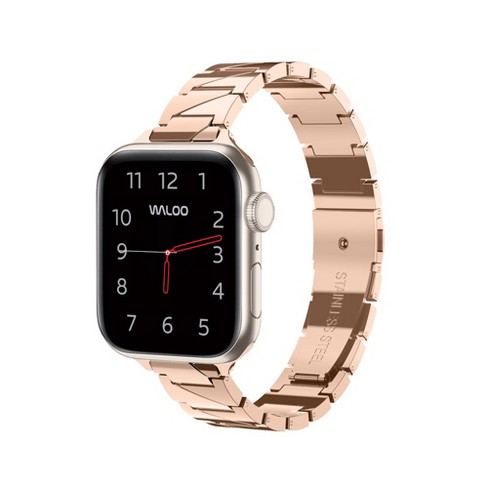 Waloo Two Tone Stainless Steel Band For Apple Watch 42 44 45 49mm Rose Gold Target