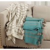 50"x60" Pom-Pom Design Throw Blanket Ivory - Saro Lifestyle - image 3 of 3