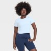 Women's Everyday Soft Cropped Short Sleeve T-Shirt - All In Motion™ - 3 of 4