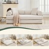 NicBex Oversized Upholstered Floor Sofa Bed with Convertible Folding Design,2-Seater Futon Couch Sleeper Sofa for Living Room,Bedroom - 2 of 4