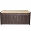 Barton Outdoor 60 Gallons Deck Box Cushion Seat Patio Storage Bench Shed, Beige - 3 of 4