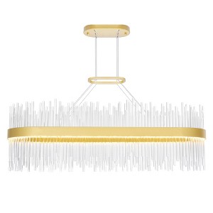 CWI Lighting,Genevieve LED Chandelier With Medallion Gold Finish - 1 of 4