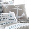 Provincetown Appliqued Anchor Pillow - Tan and White - Levtex Home - 2 of 3