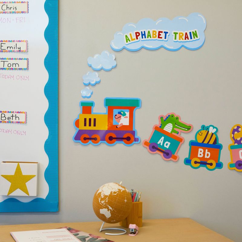 Bright Creations 31 Piece ABC Alphabet Train Bulletin Board Borders for Preschool Kindergarten Classroom, 2 of 6