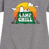 Girls' - Peanuts - Camp Chill Graphic Short Sleeve Fleece Dress - 2 of 4