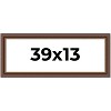 PosterPalooza | Panoramic Traditional Brown Picture Frame - UV Acrylic, Foam Board Backing, Hanging Hardware - 2 of 4