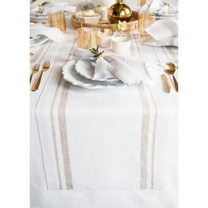 Solino Home Striped Linen Table Runner | French Stripe - 1 of 4