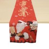 Unique Bargains Christmas Table Runner Santa Claus Angel Polyester Red 71x14 Inch 1 Pc - 4 of 4