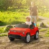 Qaba 12V Chevrolet Silverado EV RST Licensed Kids Electric Car with Parent Remote Control, Spring Suspension, Soft Start, Auxiliary Wheels, Red - 3 of 4