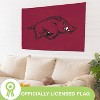NCAA University of Arkansas Flag with Grommets, 3'x5' Arkansas Razorbacks Outdoor College Flags & Banners for Garden Patio Indoor Wall Décor - 4 of 4