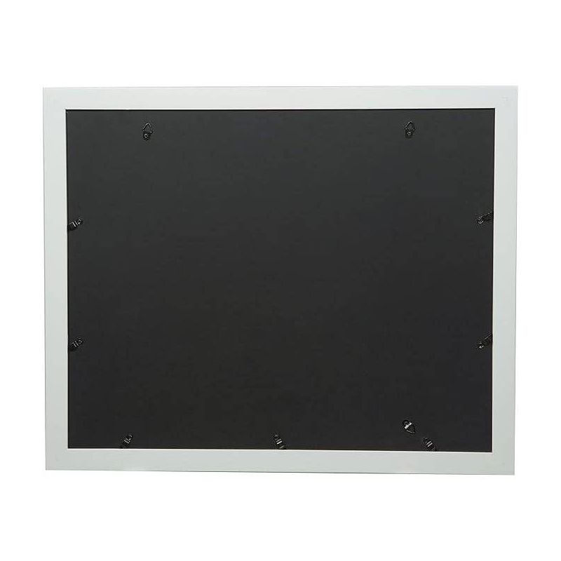 Gallery Solutions 16&#34;x20&#34; Flat White Wall Frame with Double White Mat 11&#34;x14&#34; Image, 5 of 6