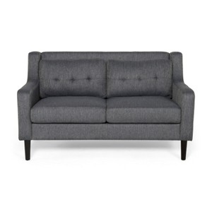 NicBex 65 Inch Loveseat Sofa with Tufted Button Back Cushions Mid-Century Comfy 2 Seater Couch Sofa for Living Room,Apartment - 1 of 4