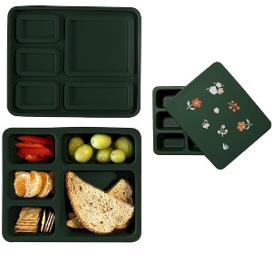 Austin Baby Co Leak-proof Silicone Bento Box for Toddlers and Kids- Durable & Eco-Friendly five compartment Lunch Box - 1 of 4